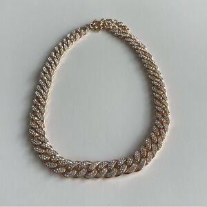 Elegant Gold Cuban Link Women's Necklace